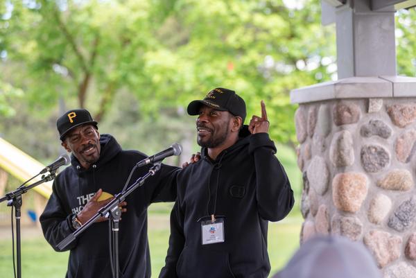 Twin Poets—Al Mills and Nnamdi Chukwuocha at 2025 Summit & Festival - Brother Valdez Photography