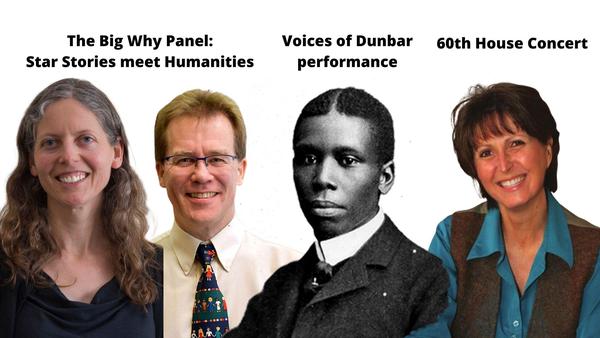 Three events on June 11 - The Big Why, Voices of Dunbar, 60th House Concert