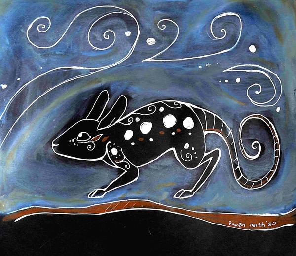 Bilber and Mayrah (Rat and Wind) - Australia - drawn by Rowan North