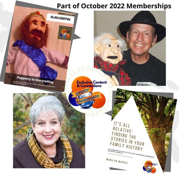 Our Commissioned Story Artists for Story Crossroads Memberships - Alan Griffin and Marilyn McPhie