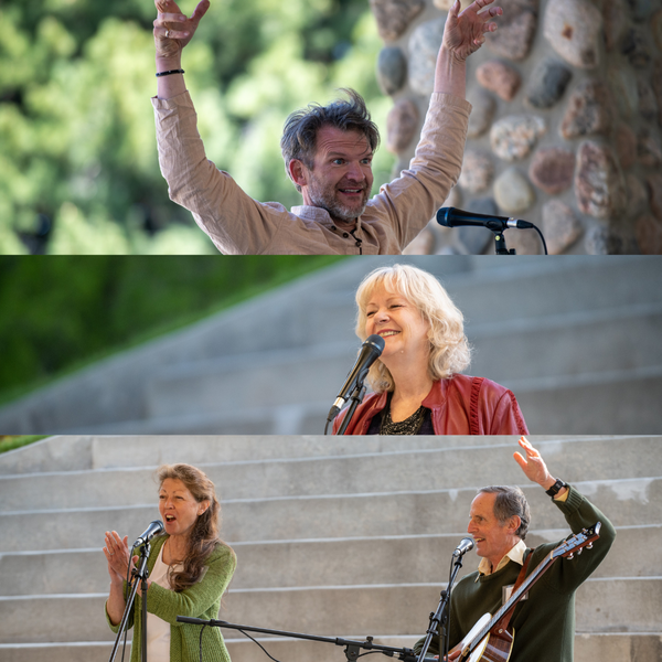 Dale Boam, Cherie Davis, and Annie & Dan Eastmond performing on May 11, 2021 at the Murray City Park
