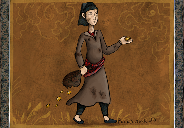 The Beggar & the King - Iran - drawn by Rowan North