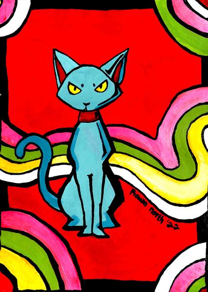Domingo's Cat - Brazil tale - drawn by Rowan North