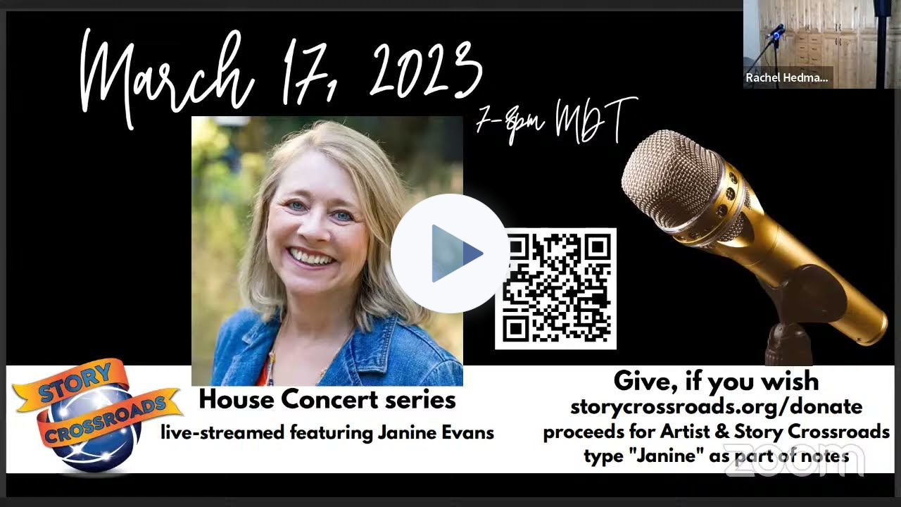 69th House Concert featuring Janine Evans - 3-17-2023