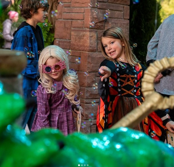 Red Butte Garden - BOOtanical Adventures in Wonderland - pictures shows kids in costume