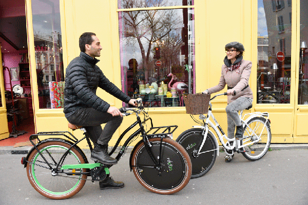 Solar electric bike wheel