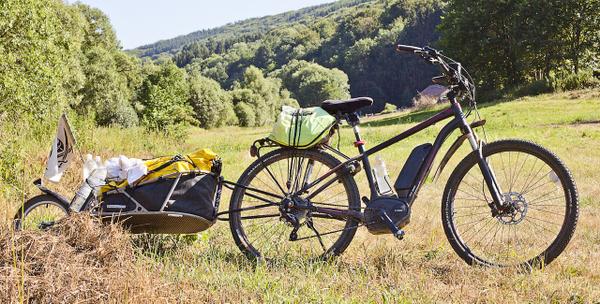 Touring electric mountain bike