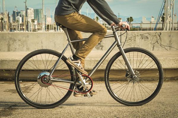 Titanium electric bike 