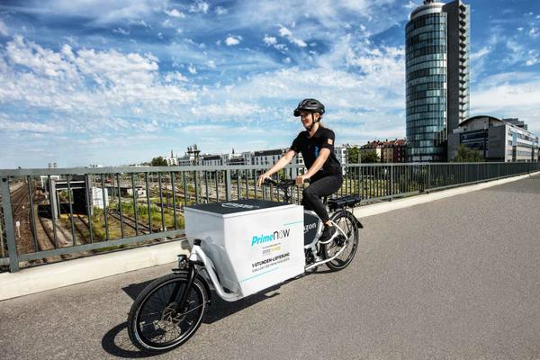 Amazon cargo bike delivery