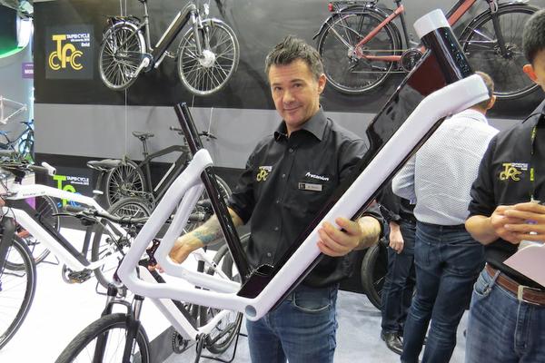 Carbon fiber step thru Diavelo e-bike.