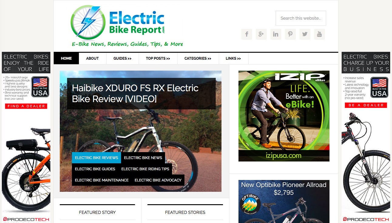 New Electric Bike Report Design