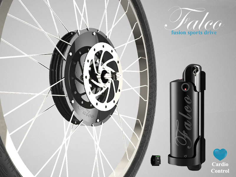 Cardio controlled e-bike kit
