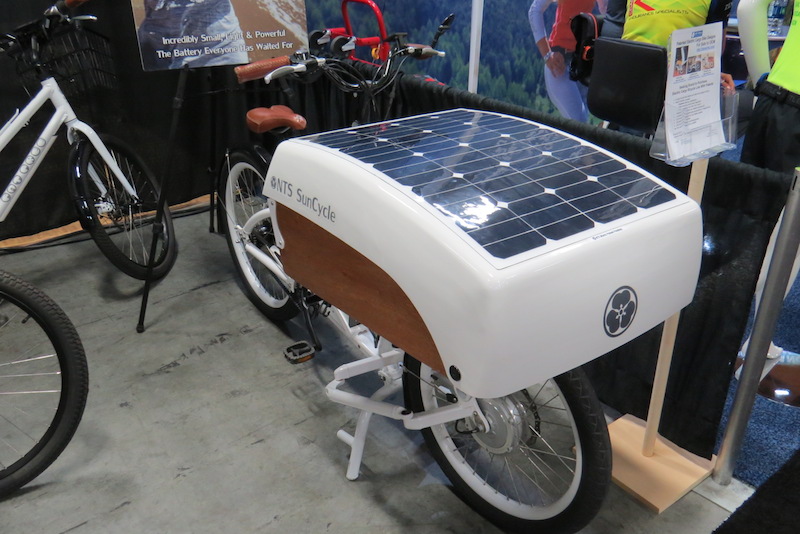 NTS Works SunCycle solar electric cargo bike