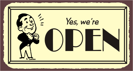 Yes, we're open! 