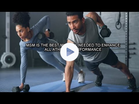 Unlock Your Athletic Potential: MSM Mineral Supplement Enhances Performance and Recovery