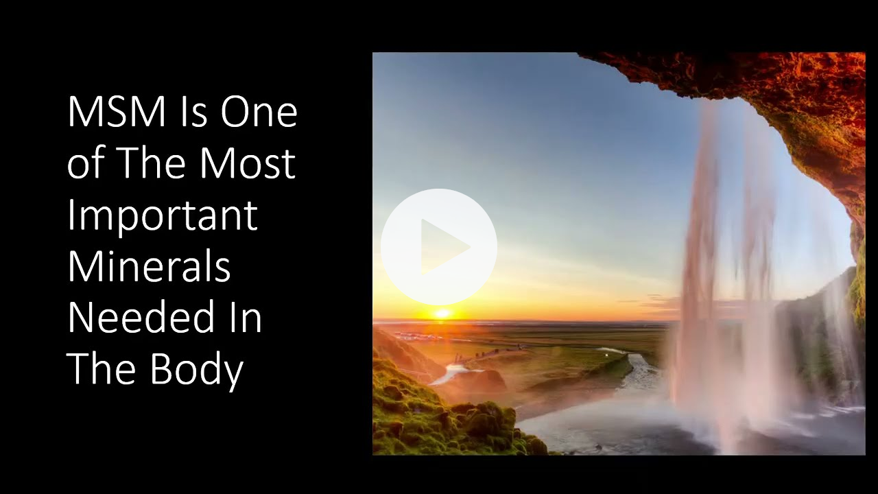 MSM Is An Important Mineral That Supports A Wide Range of Health