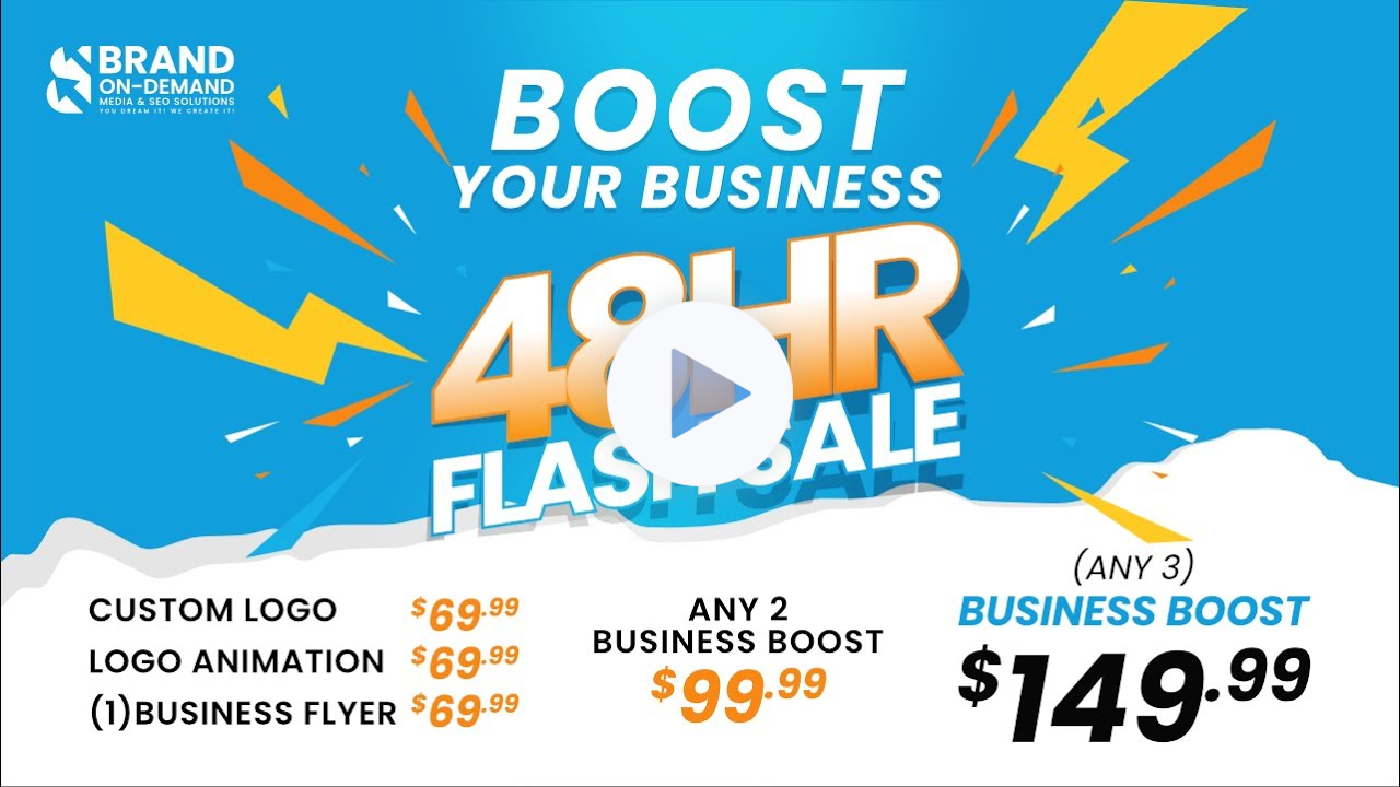 MEDIA SIDEBAR: BOOST YOUR BUSINESS 48 HOUR FLASH SALE