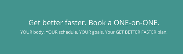 Get better faster. Book a ONE-on-ONE!