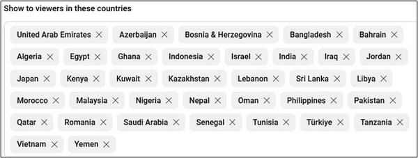 Mins-geëvangeliseerde lande