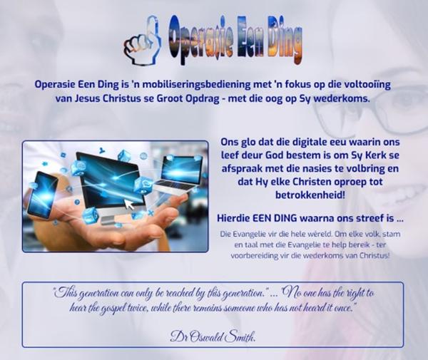 Operasie Een Ding