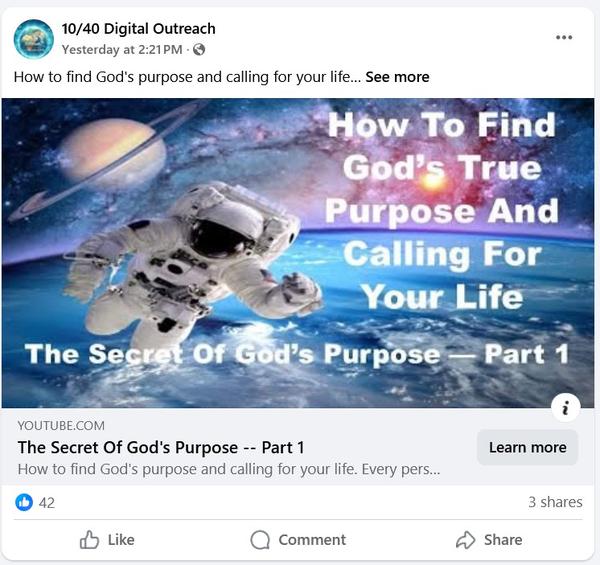 Secret Of God's Purpose -- Part 1