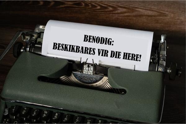 Beskikbares benodig vir die Here!