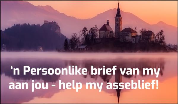 'n Persoonlike brief van my aan jou