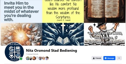 Nita Orsmond - S.T.A.D Ministry