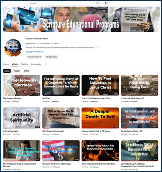 Scripture Educational Programs YouTube Kanaal