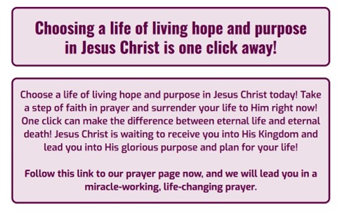 Finding Purpose And Meaning