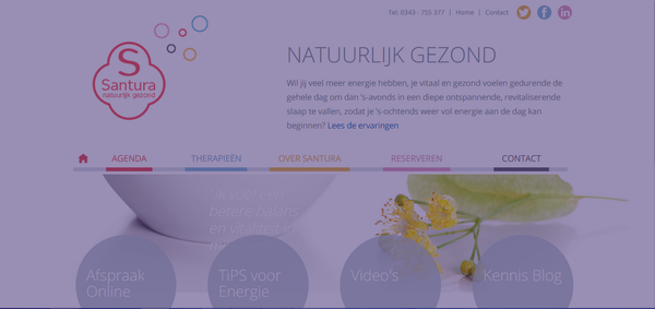 Nieuwe website Santura