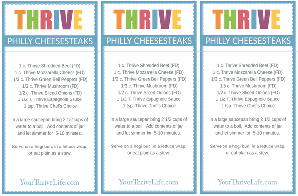 Philly Cheesesteaks labels