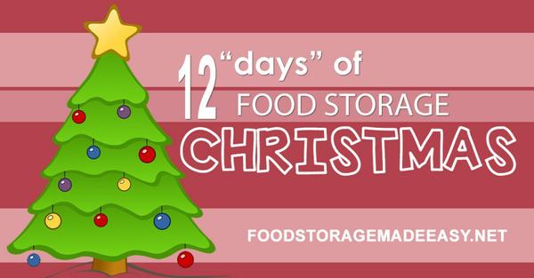 12 days of food storage christmas