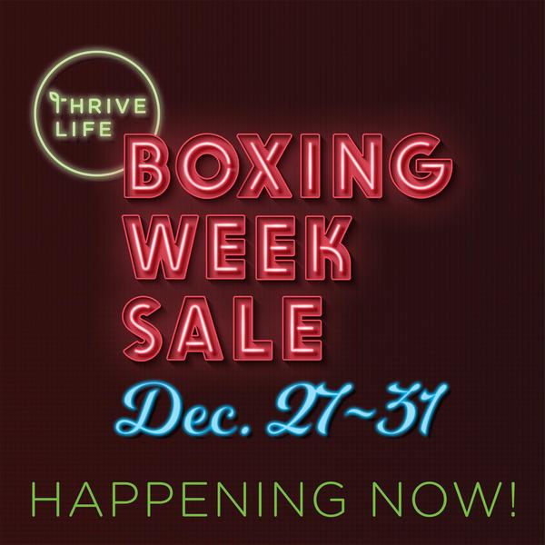 Thrive Life Boxing Week Sale