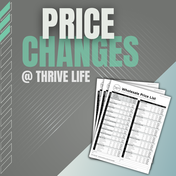Price Changes from Thrive Life