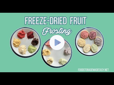 How to Make Frosting from Freeze-Dried Fruits