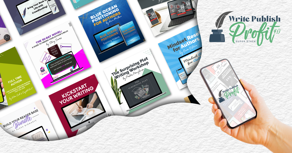 Image showing some of the ebooks/courses in Write Publish Profit 4.0