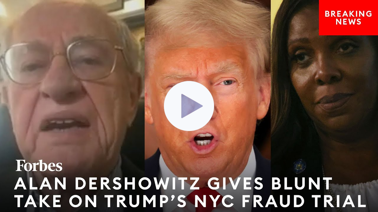 BREAKING: Dershowitz Lambasts Trump's NYC Fraud Trial: 'This Is Selective Prosecution & It's Wrong'