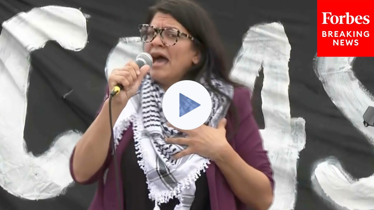 Rashida Tlaib Breaks Down In Tears During Furious Speech Against Biden Over Israel