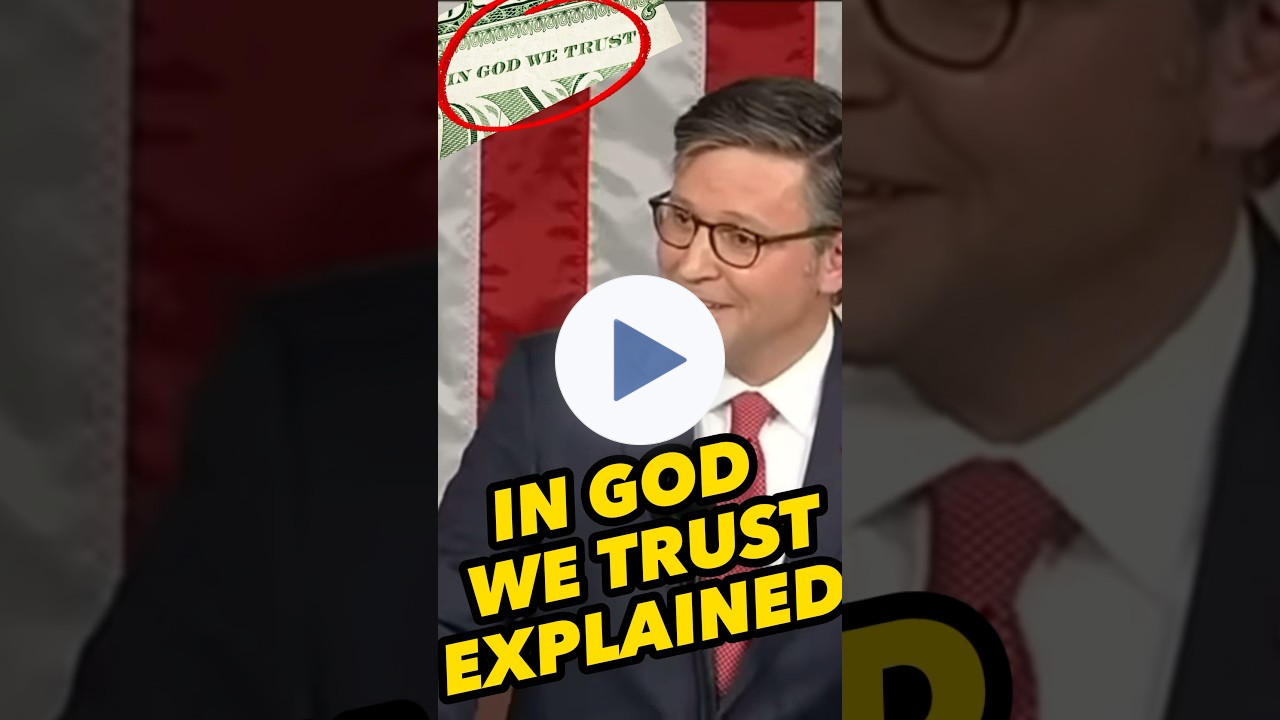 House Speaker Mike Johnson: The Journey of 'In God We Trust' #Christian#Jesus #InGodWeTrust