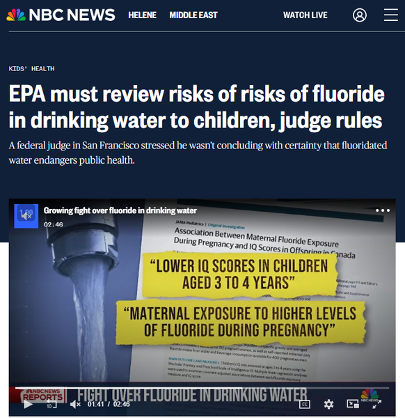 water fluoridation