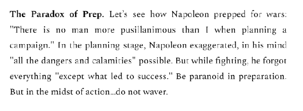 Paradox of prep