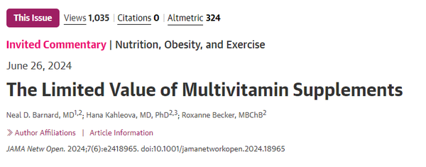 limited value of multivitamins