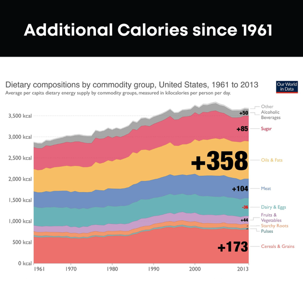 Additional Calories since 1961