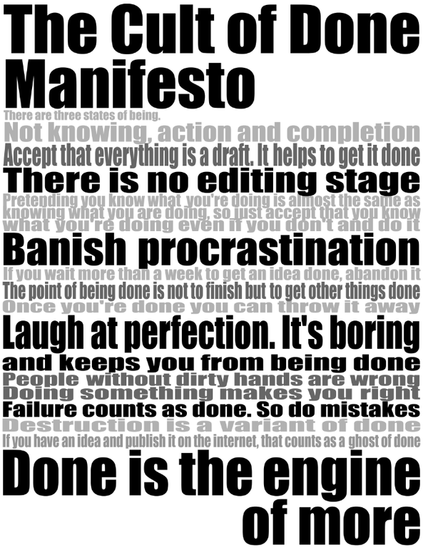 The Done Manifesto