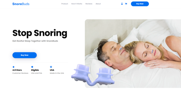 SnoreBuds Website