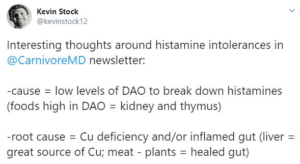 histamine intolerance