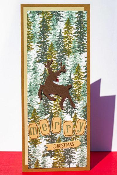 Slimline Deer Card