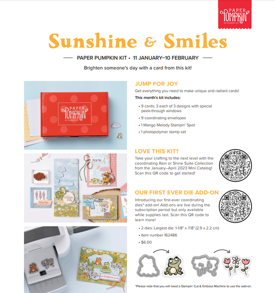 Sunshine & Smiles Paper Pumpkin