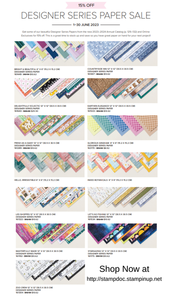 Designer Series Paper Sale